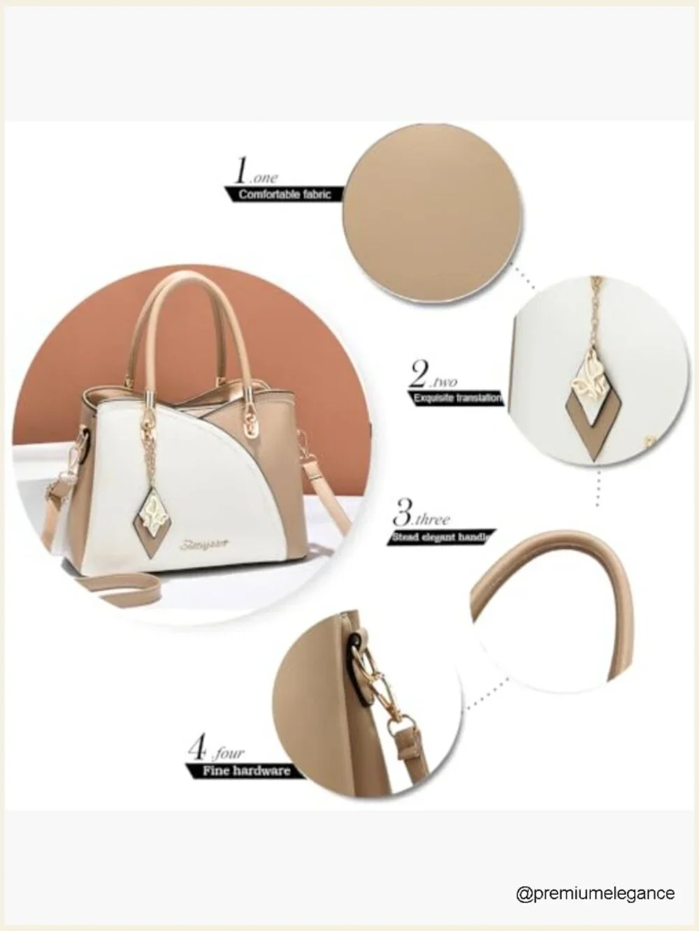 Top Handle Satchel Shoulder Messenger Tote Bag Women Handbag Synthetic Leather